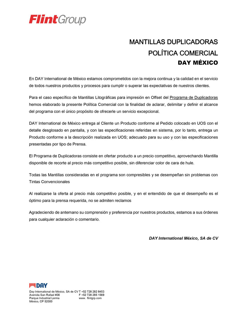 MANTILLA PARA PRENSA 254X385 CON 9 PERFORACIONES, DE OREJA, 3 CAPAS