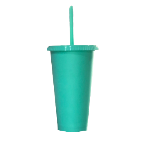 Vaso Mágico C/Tapa y Popote 350ML