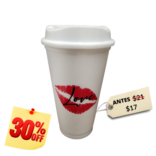 Vaso cafetero  Vasos con popote, Vasos de vinilo, Tazas personalizadas