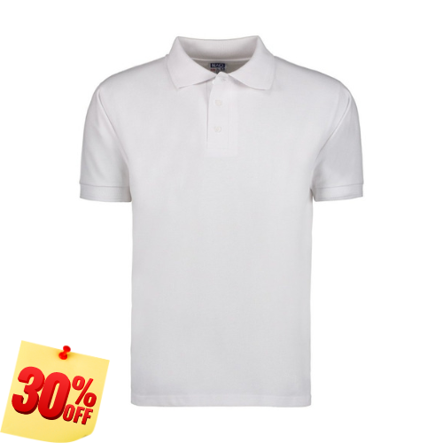 Playera shops polo hombre blanca