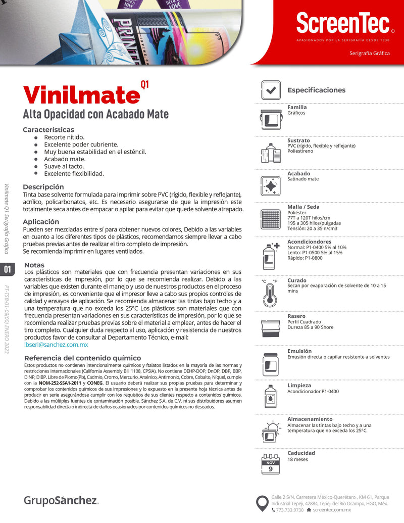 ORO ROJIZO VINILO MATE TINTA 1 KG Q1 4092, PARA IMPRIMIR PVC Y PLASTICOS