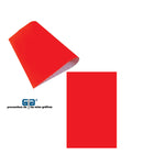 PAPEL ADHESIVO FLUORESCENTE SIN SUAJE, MEDIDA 66X51 CMS, COLOR ROJO, PRECIO POR HOJA
