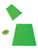 PAPEL  ADHESIVO FLUORESCENTE SIN SUAJE, MEDIDA 66X51 CMS, COLOR VERDE  PRECIO POR HOJA
