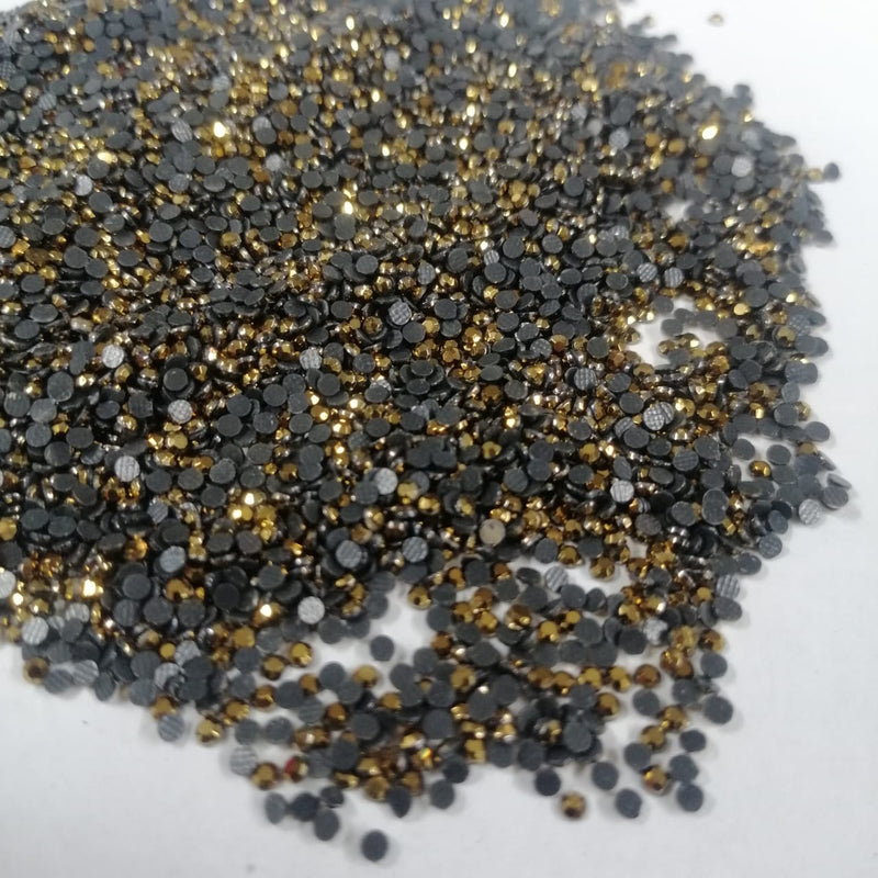 PEDRERIA CRISTALES ORO 2 PARA DECORACION