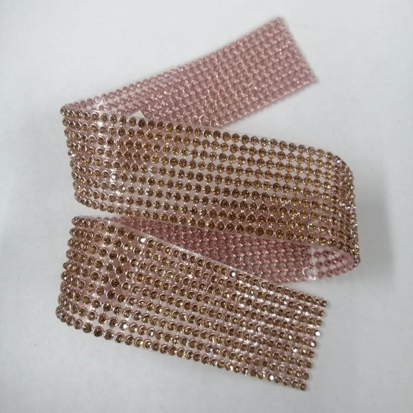 PEDRERIA EN TIRA 3CM ORO ROSADO PARA DECORACIONES
