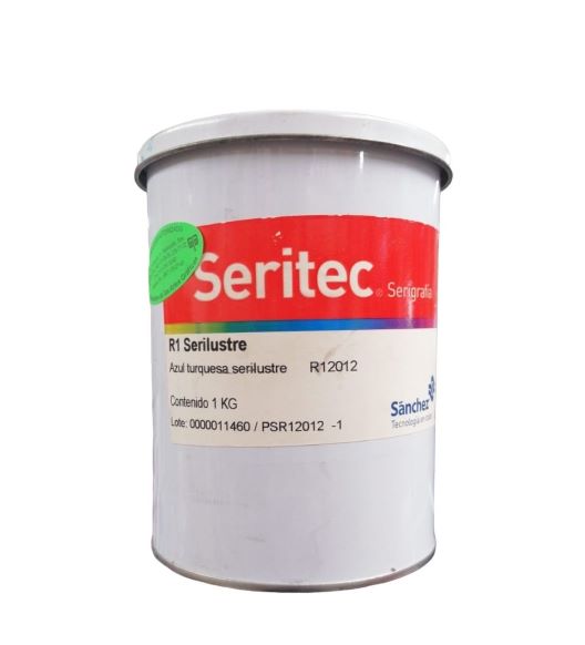 AZUL TURQUEZA SERILUSTRE TINTA 1 KG R1 2012, PARA IMPRIMIR PAPEL, CARTON, MADERA, PLASTICOS, METALES