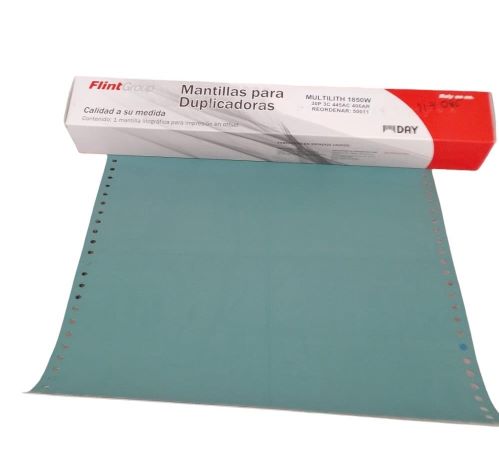 MANTILLA PARA PRENSA 445X406 CON 30 PERFORACIONES, DE PUNTO, 3 CAPAS