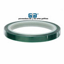 CINTA TERMICA ADHESIVA 6 MM VERDE RESISTENTE AL CALOR 30MT SUBLIMACION