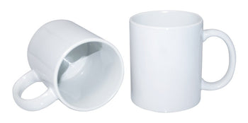 TAZA BLANCA PARA SUBLIMACION 11 OZ, CALIDAD AAA, ASA BLANCA