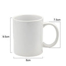 TAZA BLANCA PARA SUBLIMACION 11 OZ, CALIDAD AAA, ASA BLANCA