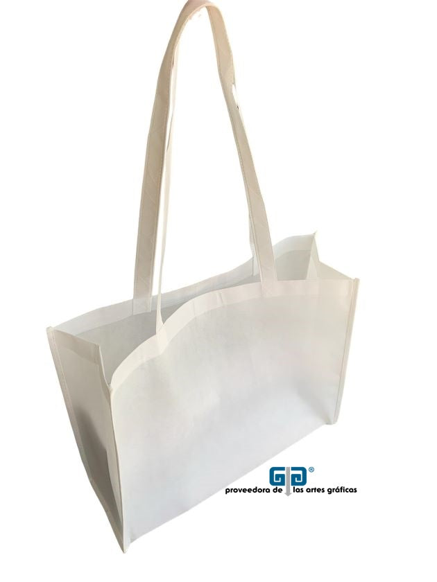 BOLSA BLANCA PARA SUBLIMAR CON FUELLE 46 X 35 ASA 75