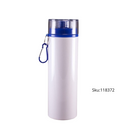 BOTELLA DE ALUMINIO BLANCA CON TAPA ROSCA 750 ML