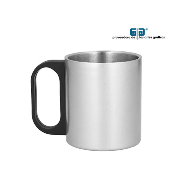 TAZA ACERO INOXIDABLE 350 ML CON AGARRE PP PARA SUBLIMAR SUBLIMACION ENCOGRAPHICS