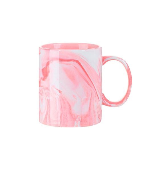 TAZA MARMOLEADA ROSA 11 OZ PARA SUBLIMAR