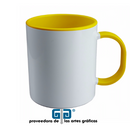 TAZA BLANCA 11 OZ INTERIOR Y ASA MISMO COLOR PARA SUBLIMAR