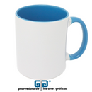 TAZA BLANCA 11 OZ INTERIOR Y ASA MISMO COLOR PARA SUBLIMAR