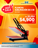 HOT SALE 2026 PLANCHA SUBLIMACION, DTF, SERIGRAFIA, MANUAL 38X38 CMS