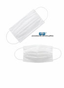 CUBREBOCA BLANCO TRIPLE CAPA DESECHABLE 100% POLIPROPILENO 50 PZAS