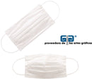 CUBREBOCA BLANCO TRIPLE CAPA DESECHABLE 100% POLIPROPILENO 50 PZAS