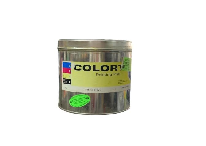 TINTA PARA PRENSA OFFSET COLOR ORO PANTONE 871  8991  3 KG COLORTEC