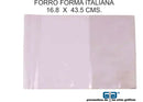 FORRO CUADERNO FORMA  ITALIANA 100 PIEZAS MEDIDA 16.8 X 43.5 CMS
