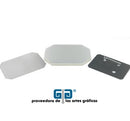 BOTON PUBLICITARIO RECTANGULAR 2" X 3"