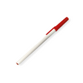 BOLIGRAFO (PLUMA) ECO BLANCO CON TAPON NEGRO