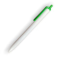BOLIGRAFO (PLUMA) KLIK BLANCO CON CLIP DE COLOR