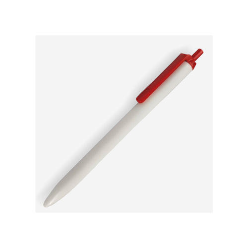 BOLIGRAFO (PLUMA) KLIK BLANCO CON CLIP DE COLOR