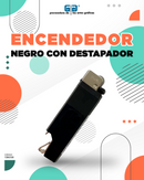 ENCENDEDOR  NEGRO CON DETAPADOR TOKAI