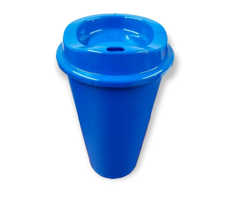 VASO CAFETERO STAR CON TAPA CAFETERA VASO de 16 OZ o 473 ML  VARIOS COLORES