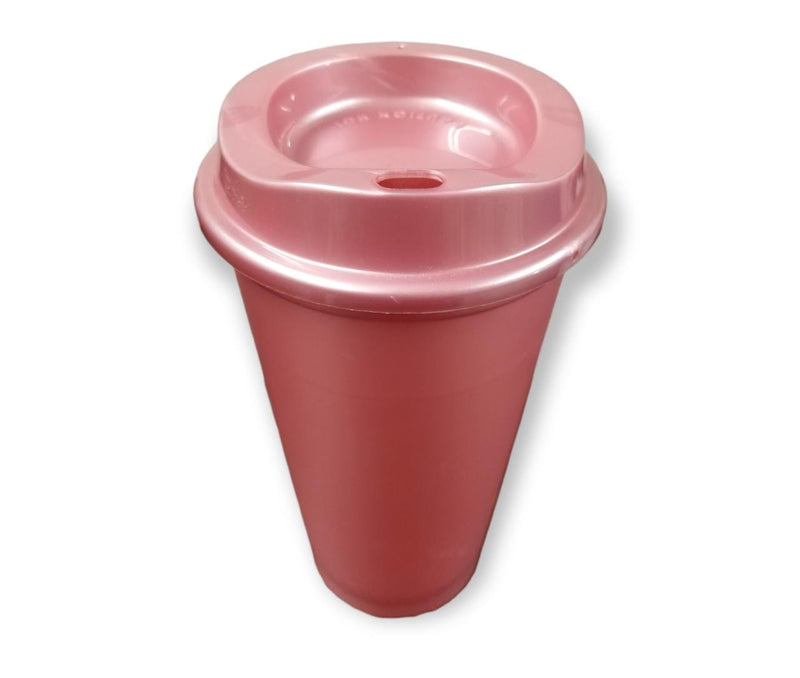 VASO CAFETERO STAR CON TAPA CAFETERA VASO de 16 OZ o 473 ML  VARIOS COLORES