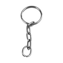 HERRAJE PARA LLAVERO CON 100 PIEZAS ESPIRAL DORADO