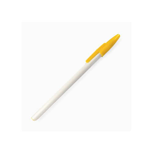 BOLIGRAFO (PLUMA) REDONDO PLUS BLANCO TAPON COLORES VARIOS