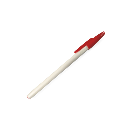BOLIGRAFO (PLUMA) REDONDO PLUS BLANCO TAPON COLORES VARIOS