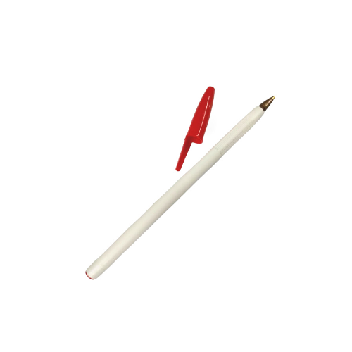 BOLIGRAFO (PLUMA) REDONDO PLUS BLANCO TAPON COLORES VARIOS
