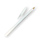 BOLIGRAFO (PLUMA) REDONDO PLUS BLANCO TAPON COLORES VARIOS