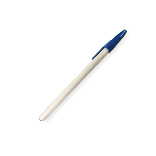 BOLIGRAFO (PLUMA) REDONDO PLUS BLANCO TAPON COLORES VARIOS