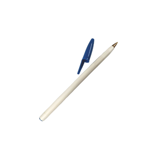 BOLIGRAFO (PLUMA) REDONDO PLUS BLANCO TAPON COLORES VARIOS