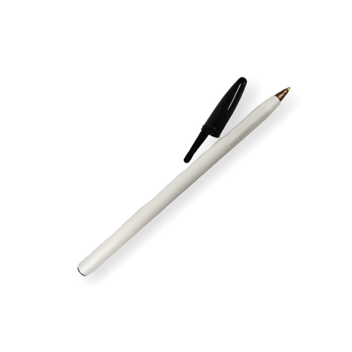 BOLIGRAFO (PLUMA) REDONDO PLUS BLANCO TAPON COLORES VARIOS