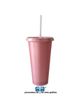 VASO LIBE 24 OZ TAPA PLANA Y POPOTE VARIEDAD EN COLORES