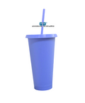 VASO LIBE 24 OZ TAPA PLANA Y POPOTE VARIEDAD EN COLORES