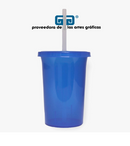 VASO CAPI 16 OZ VASO Y TAPA MISMO COLOR, POPOTE NATURAL, 473 ML VARIEDAD EN COLORES