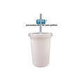 VASO CAPI 16 OZ VASO Y TAPA MISMO COLOR, POPOTE NATURAL, VARIEDAD EN COLORES