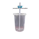 VASO CAPI 16 OZ VASO Y TAPA MISMO COLOR, POPOTE NATURAL, 473 ML VARIEDAD EN COLORES