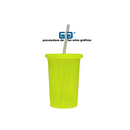 VASO CAPI 16 OZ VASO Y TAPA MISMO COLOR, POPOTE NATURAL, 473 ML VARIEDAD EN COLORES