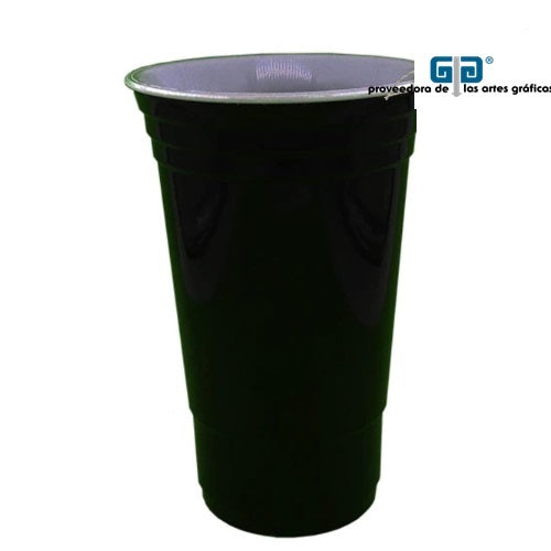 VASO 16 OZ DOBLE PARED NEGRO SIN TAPA