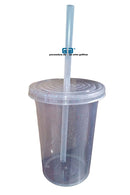 VASO CAPI 16 OZ VASO Y TAPA MISMO COLOR, POPOTE NATURAL, 473 ML VARIEDAD EN COLORES