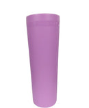VASO CRUSH 20 OZ CON TAPA ROSCA Y POPOTE  VARIEDAD EN COLORES 590 ML