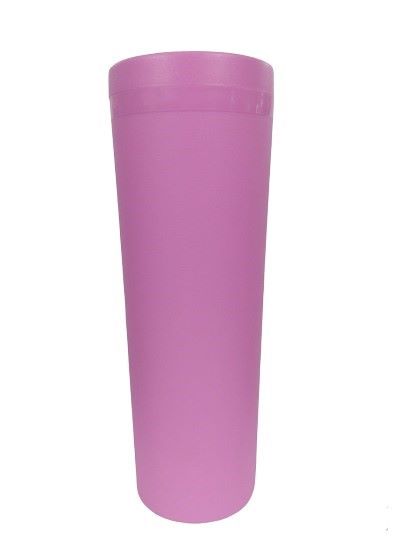 VASO CRUSH 20 OZ CON TAPA ROSCA Y POPOTE  VARIEDAD EN COLORES